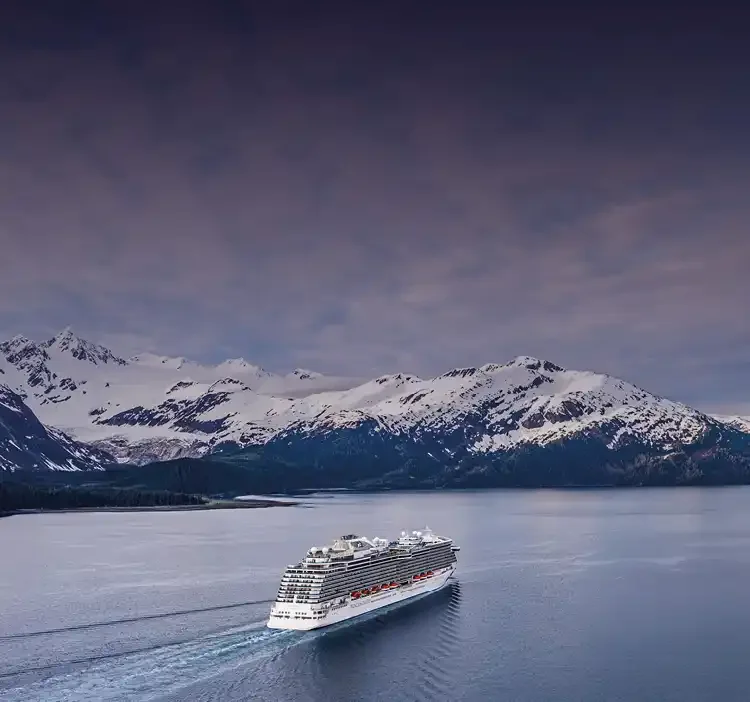 Royal Princess sailing in Alaska