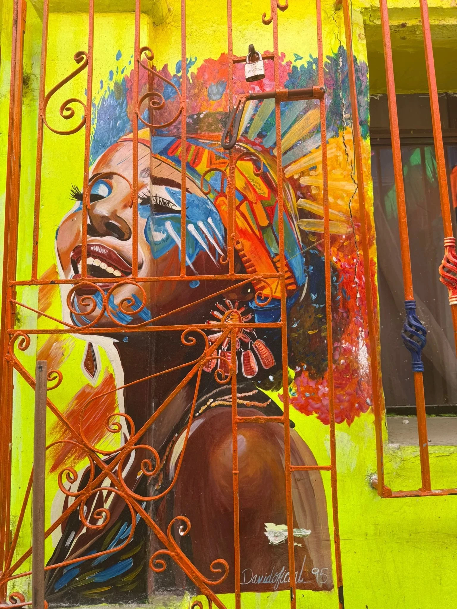Colorful artwork in Colombia