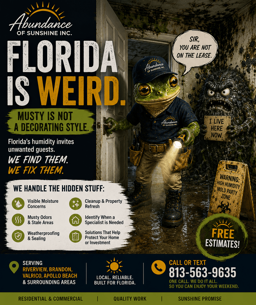 Artwork accompanying 7 Weatherproofing Spots Florida Homeowners Commonly Miss