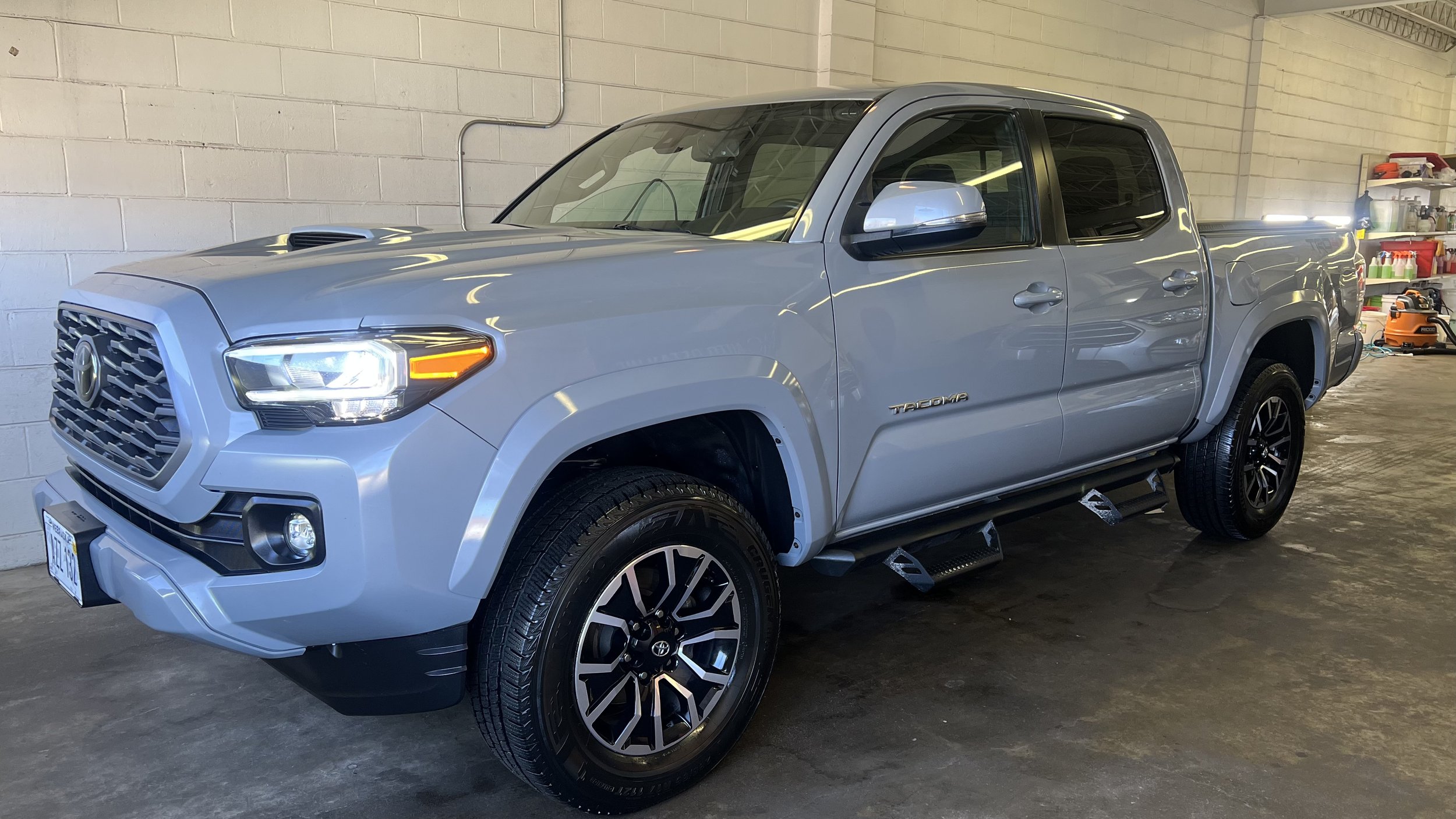 Toyota Tacoma getting full inside and out detail at MC Auto Detailing shop Lincoln NE