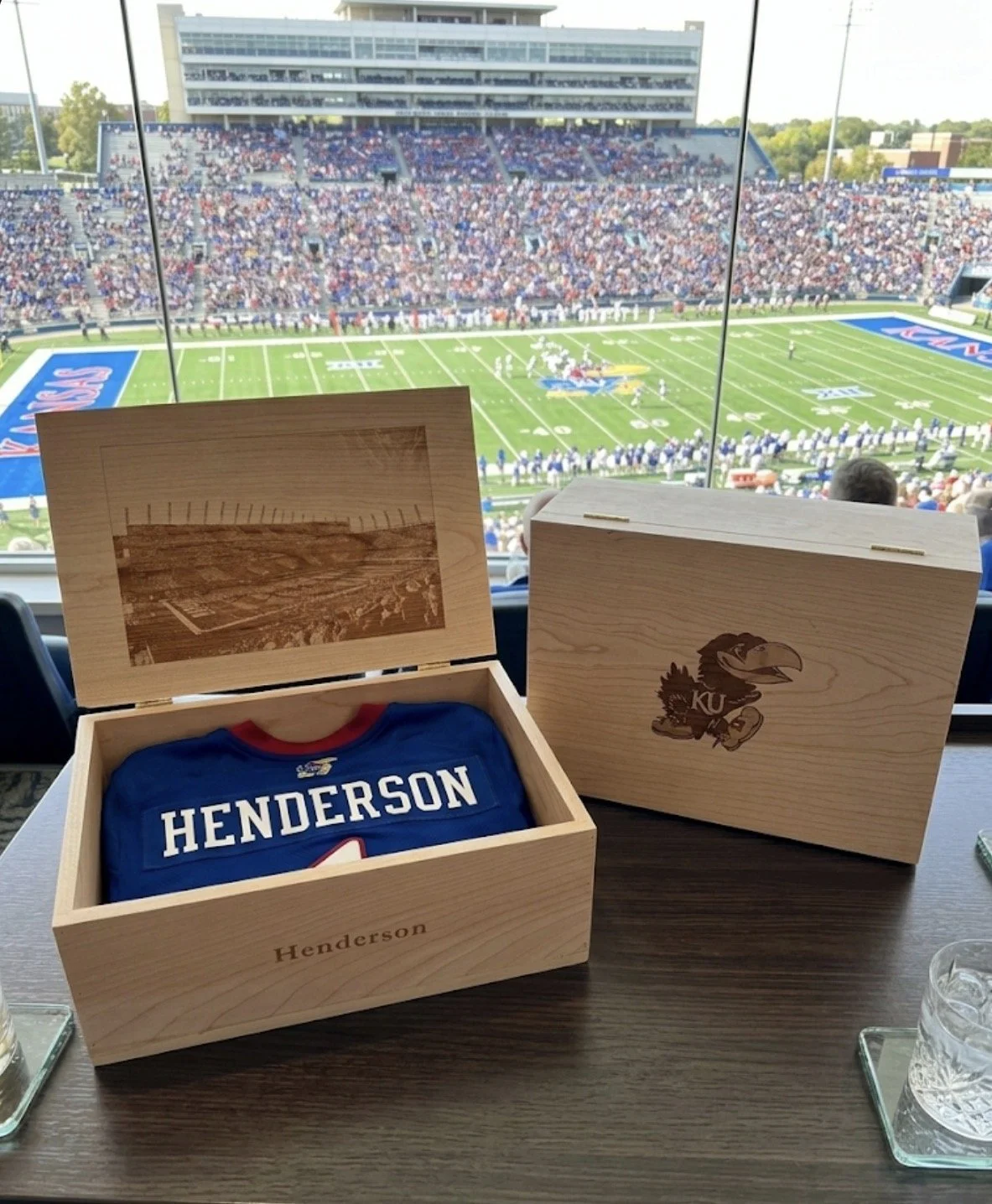 Kansas Jayhawks Apparel Boxes