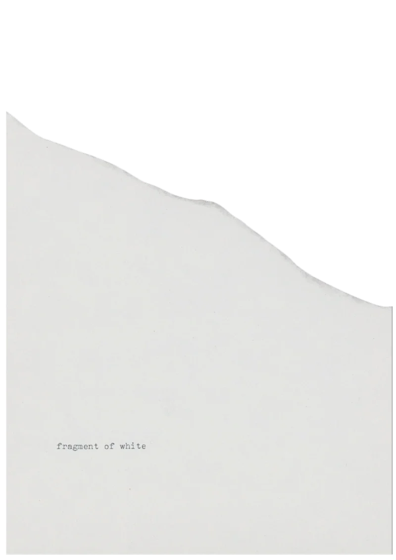 JIŘÍ VALOCH — FRAGMENT OF WHITE
