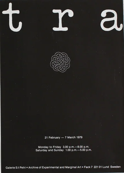 Poster of the exhibition 21.02-07.03.1979 by TRA