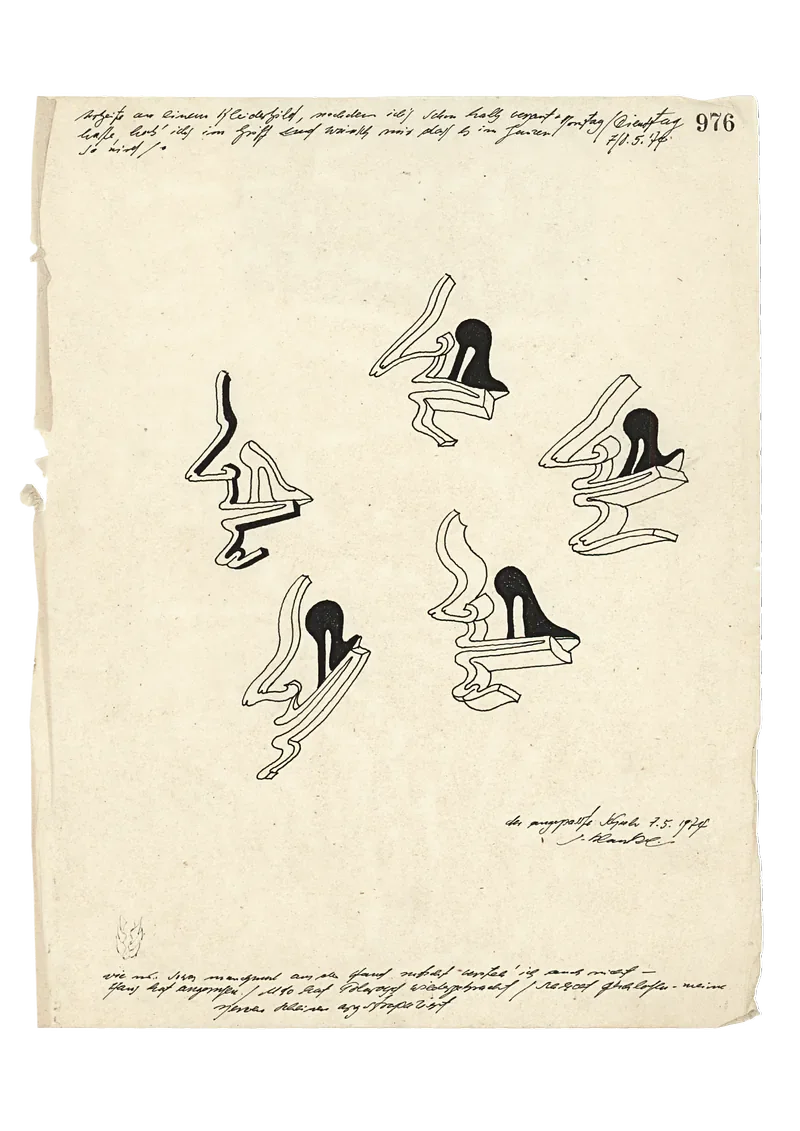 JÜRGEN KLAUKE — TWO ORIGINAL DRAWINGS
