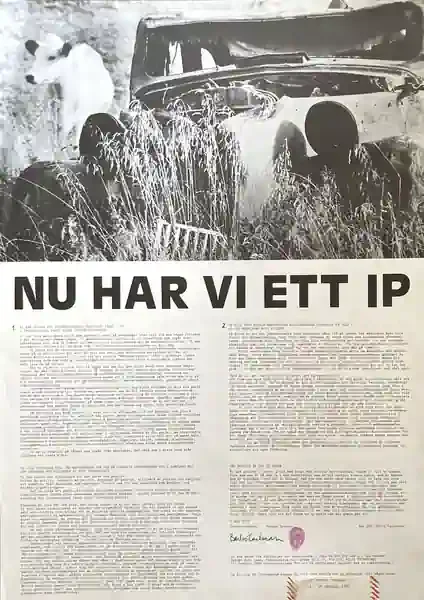 Poster of the exhibition NU HAR VIETTIP by WERNER BRENNER