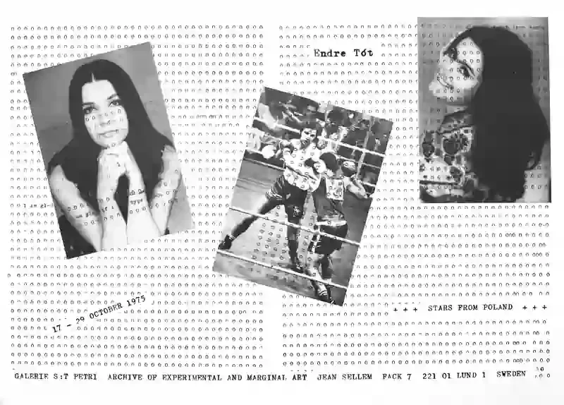 Poster of the exhibition STARS FROM POLAND by ENDRE TÓT