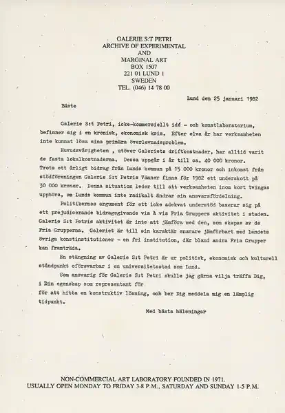 Poster of the exhibition LETTERS FROM JEAN SELLEM by GALLERY CLOSURE