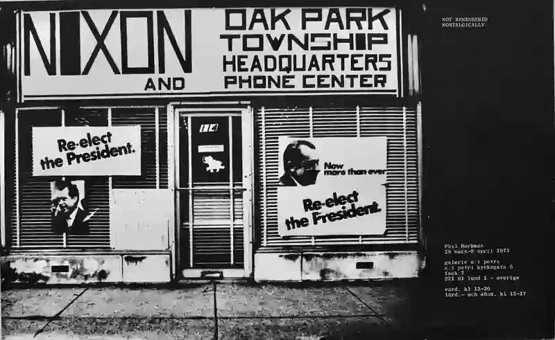 Poster of the exhibition PHIL BERKMAN by 28.03-9.04.1975