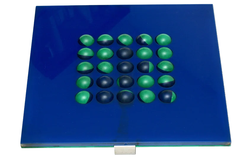 PAUL TALMAN — Kugelbild K-25 Grün–Blau, symmetrisch