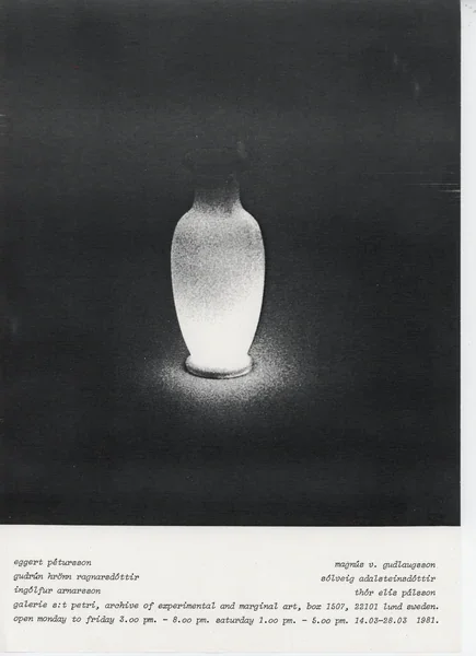 Poster of the exhibition EGGERT PÉTURSSON by INSIDE-OUT-ART
