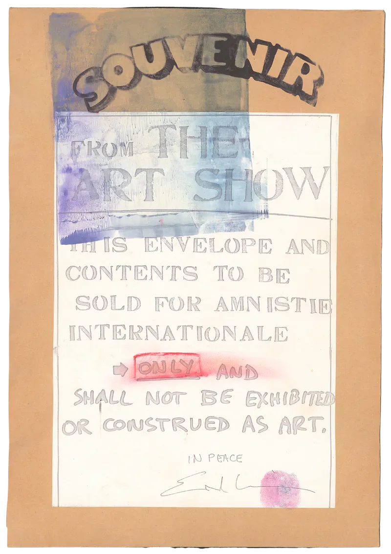 EDWARD KIENHOLZ — SOUVENIR FROM THE ART SHOW 6/35