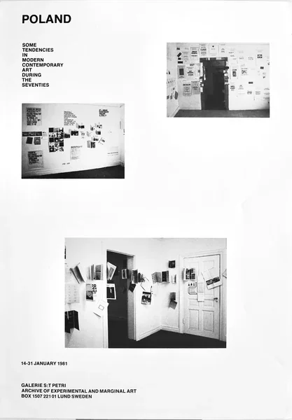 Poster of the exhibition 14-31 01 1981 by POLAND SOME TENDENCIES IN MODERN CONTEMPORARY ART DURING THE SEVENTIES