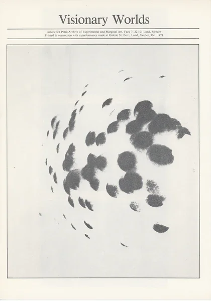 Poster of the exhibition VISIONARY WORLDS by PHILIP ANDERSON