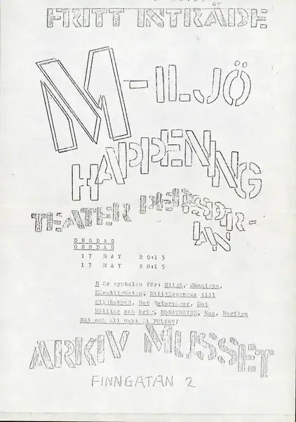 Poster of the exhibition M by BARRY BRYANT