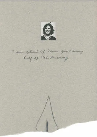 I AM GLAD IF I CAN GIVE AWAY HALF OF THIS DRAWING 1973