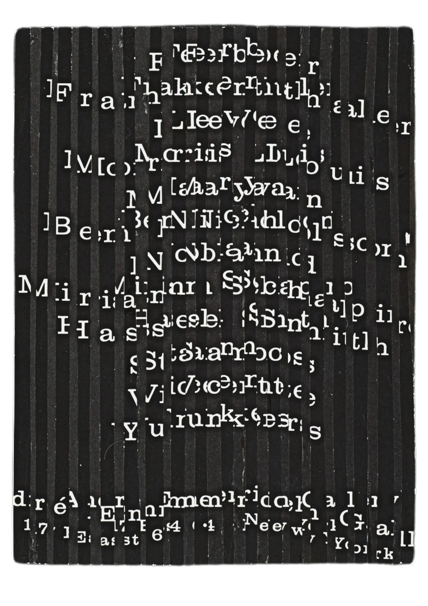 FRANZ MON — STRIPES TEXT