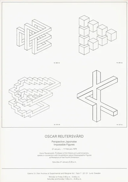 Poster of the exhibition Perspective Japonaise by OSCAR REUTERSVÄRD