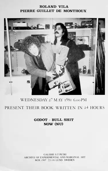 Poster of the exhibition PIERRE GUILLET DE MONTHOUX by ROLAND VILA