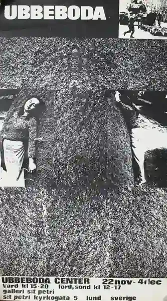 Poster of the exhibition UBBEBODA by ART SYMPOSIUM