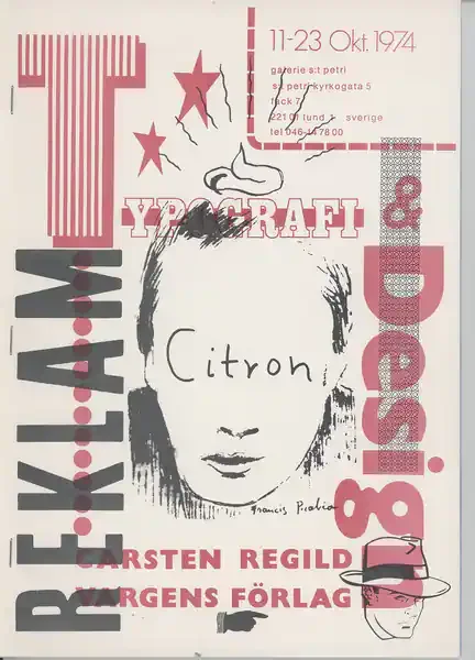 Poster of the exhibition VARGENS FÖRLAG by CARSTEN REGILD