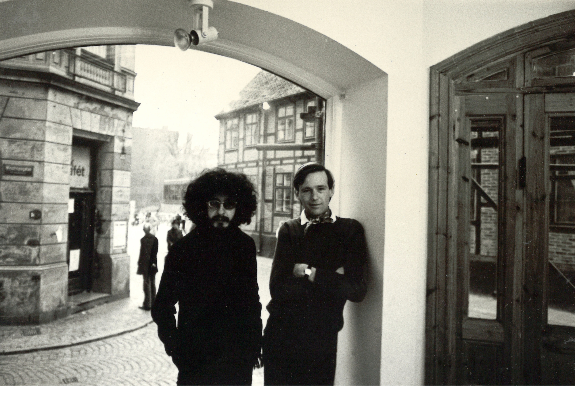 Jean Sellem and Anthony McCall, Lund, 1975. Courtesy Anthony McCall.