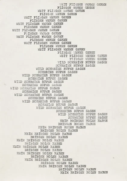 GEHEN WEHEN FLIEGEN WEIT 1974