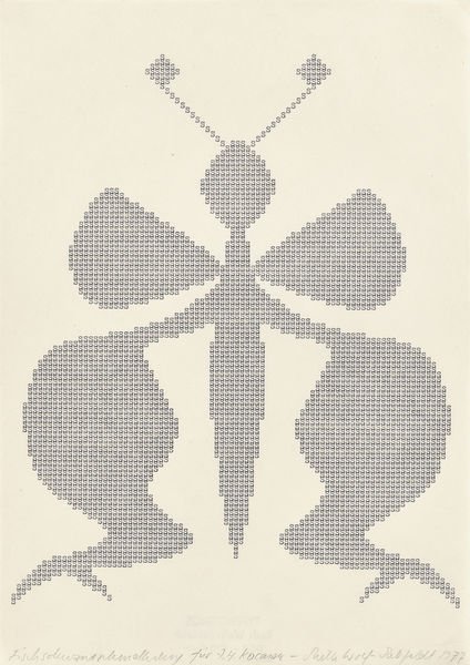 FISCHSCHWANZSCHMETTERLING (FISH-TAIL BUTTERFLY), 1977