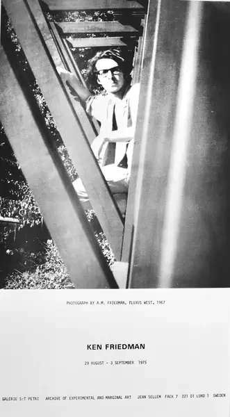 Poster of the exhibition EVENTS by KEN FRIEDMAN