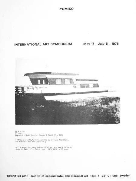 Poster of the exhibition INTERNATIONAL ART SYMPOSIUM by YUMIKO