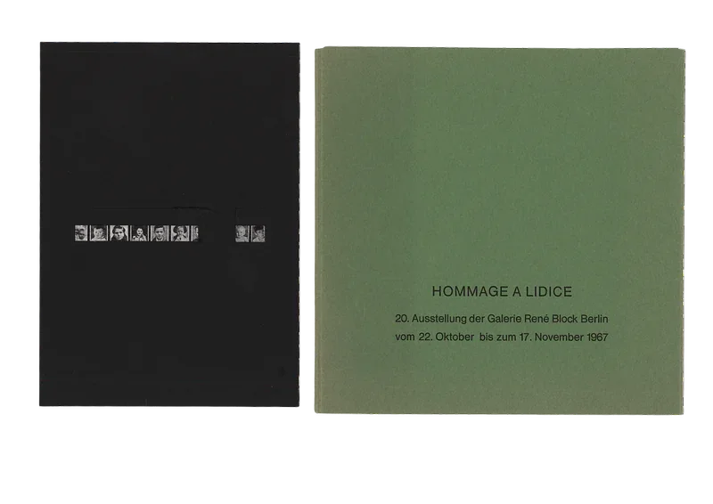 GERHARD RÜHM — FÜR LIDICE signed