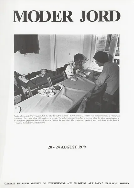 Poster of the exhibition (ECOLOGICAL FARM) by MODER JORD 