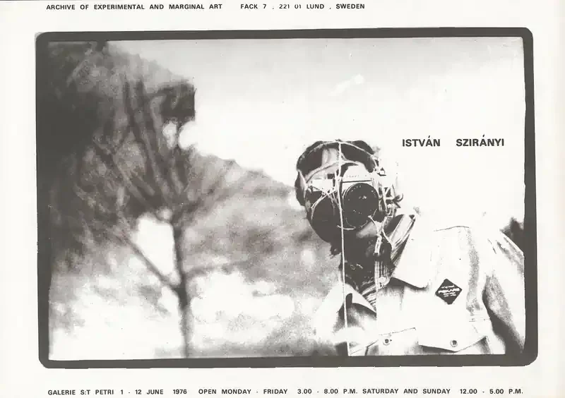 Poster of the exhibition PASSION - DESIRE by ISTVÁN SZIRÁNYI