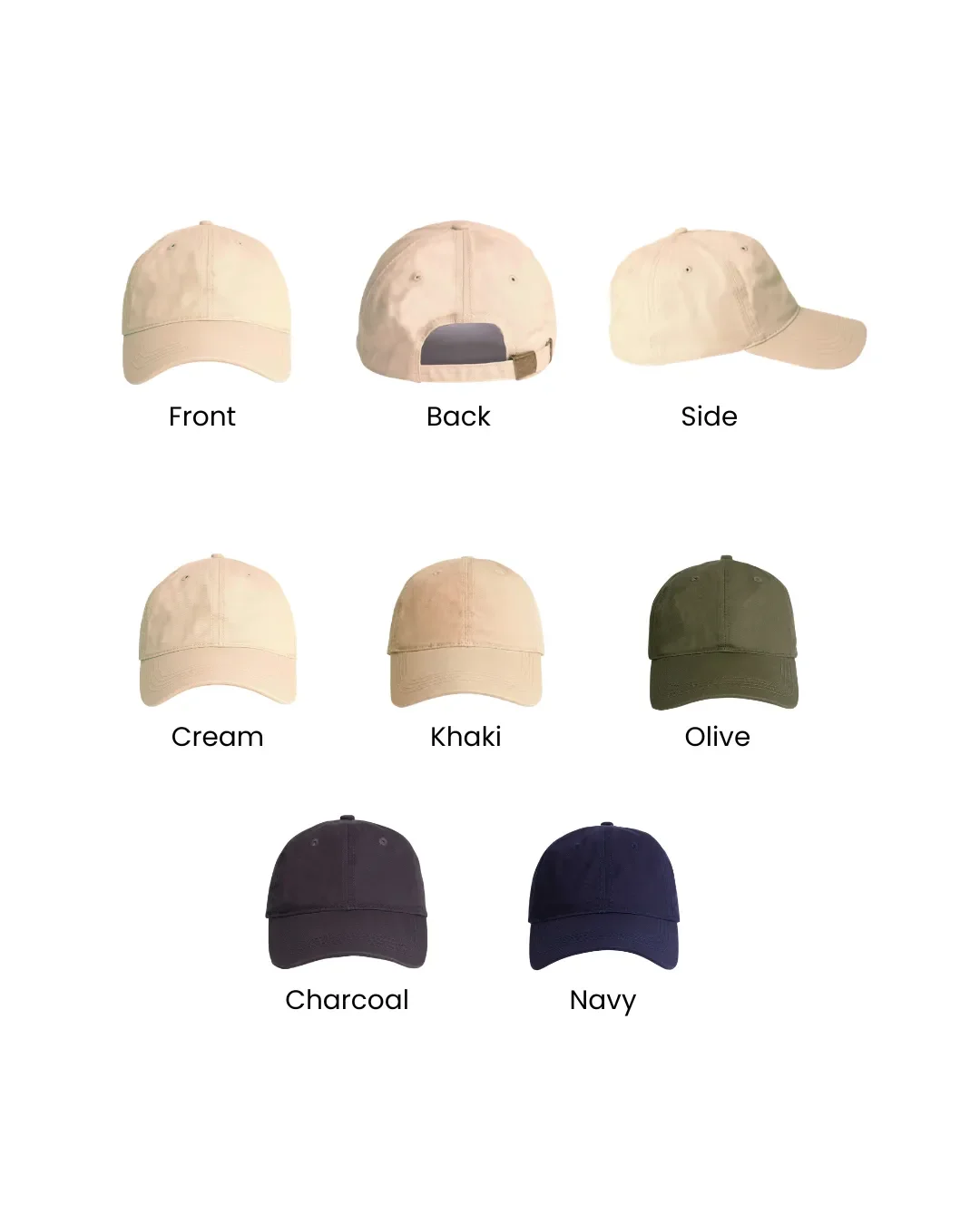 Canopy Cap colour options Soli Cape Town