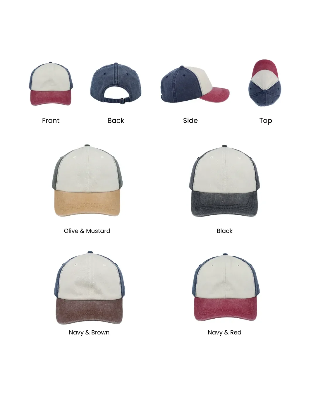 Tritone Cap colour options Soli Cape Town