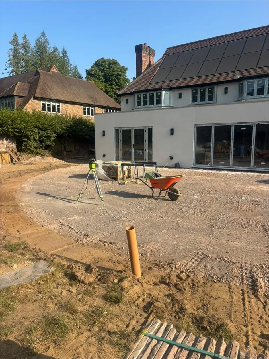 Modern rear extension with bi-fold doors in Surrey