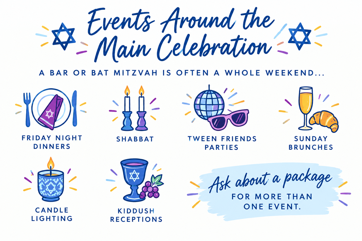 Photo booth at a mitzvah weekend event