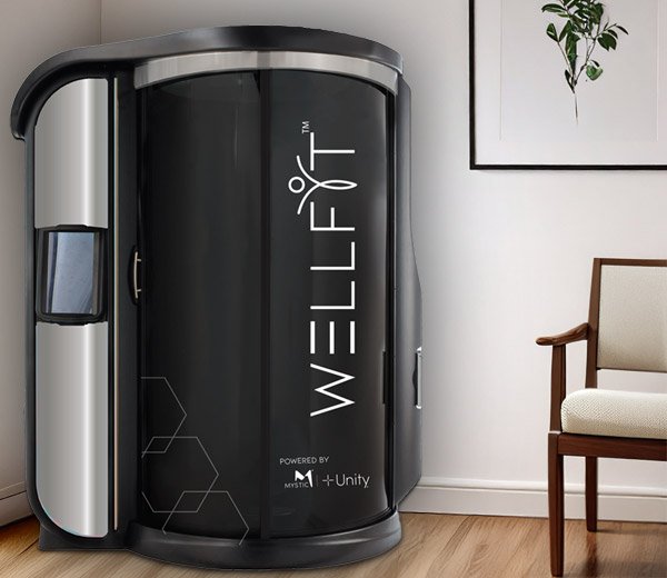 Image of a Mystic Unity 2.0 tanning booth