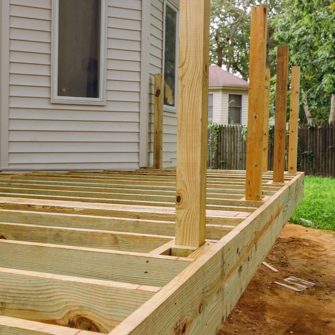pressure-treated pine decking cupped after Wisconsin winter