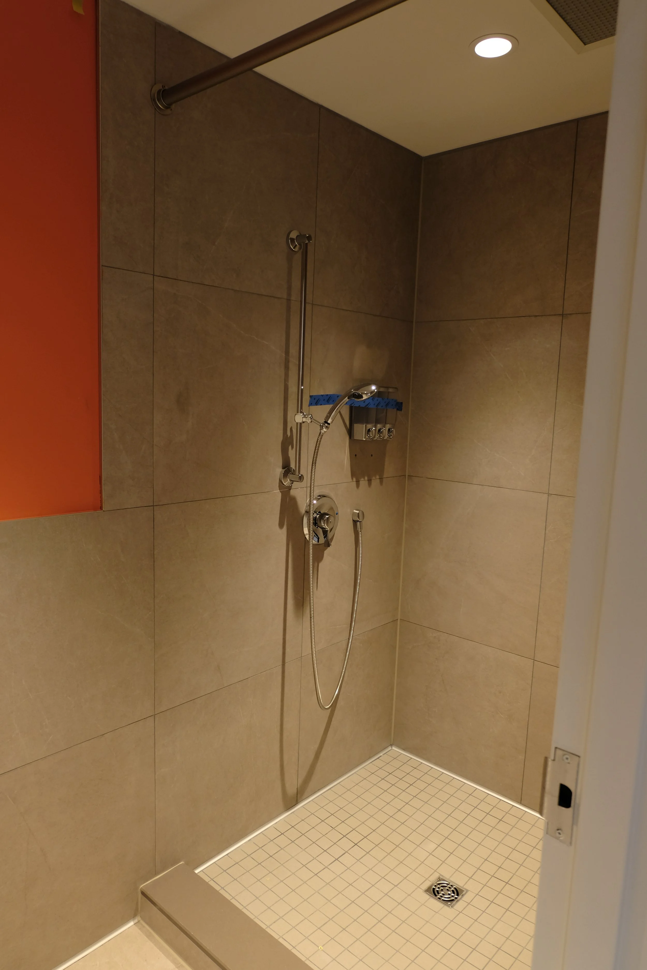 Commercial shower installation — Orangetheory Fitness Mississauga