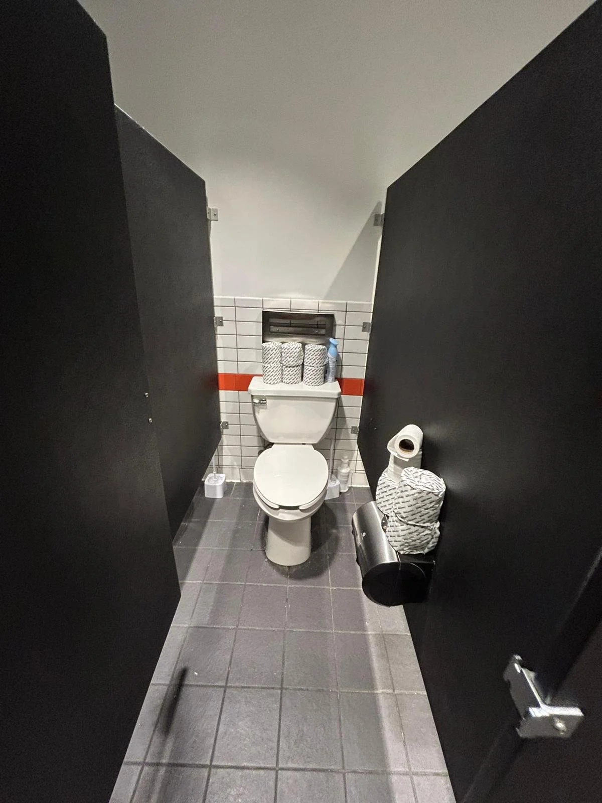 Nike Dixie Mall washroom stall detail