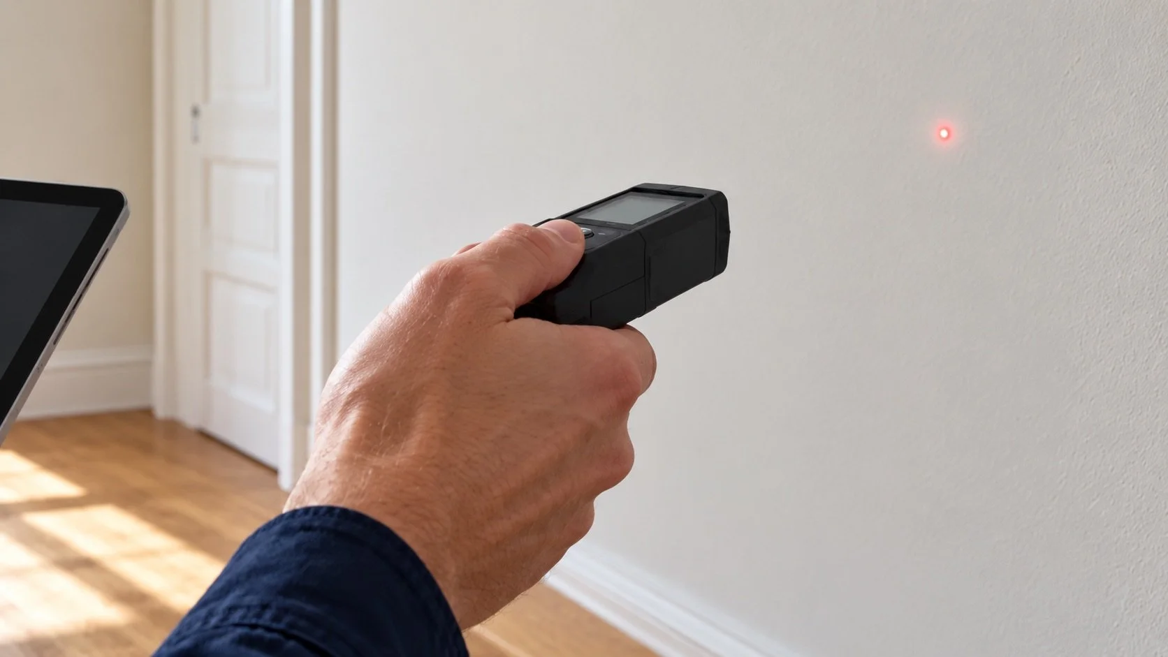 Mesurer les dimensions du logement avec un télémètre