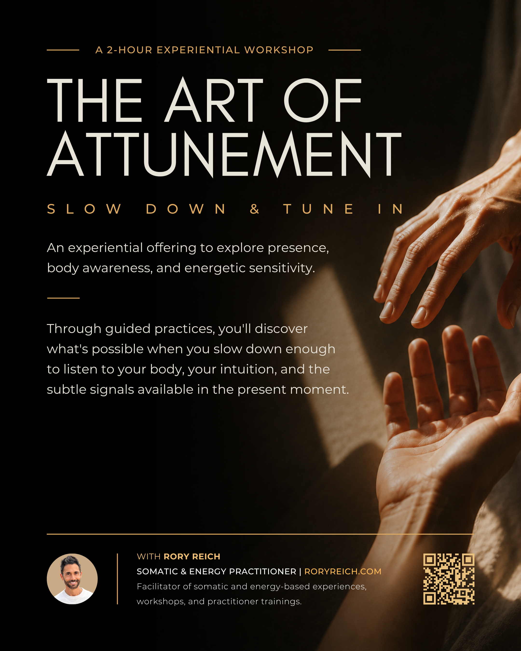 The Art of Attunement workshop flyer