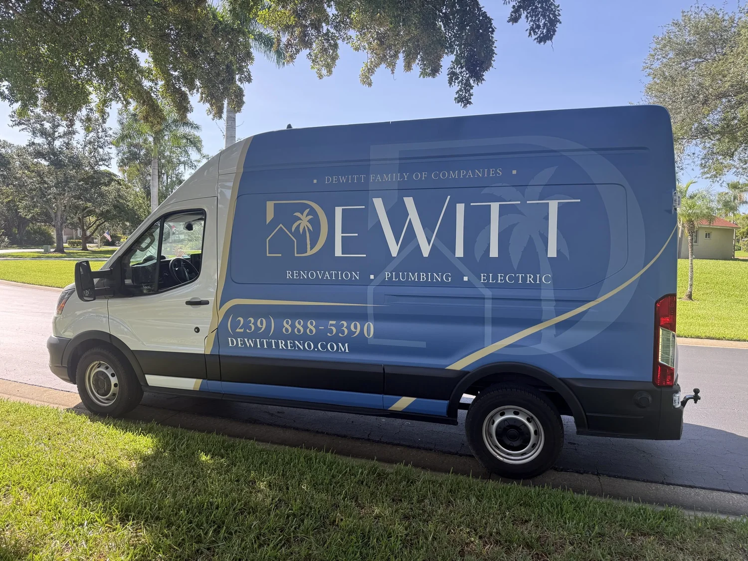 DeWitt Renovation, Plumbing & Electric van in Estero, Florida