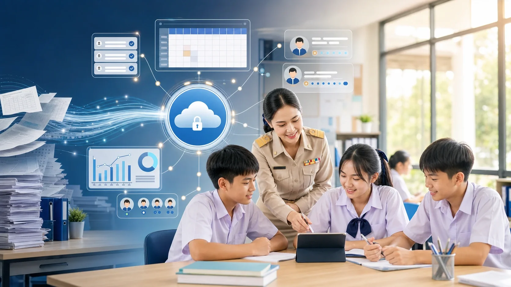 BMG Smart School เชื่อมตารางสอน การเช็กชื่อ ผลการเรียน และข้อมูลนักเรียนเพื่อลดภาระงานครู