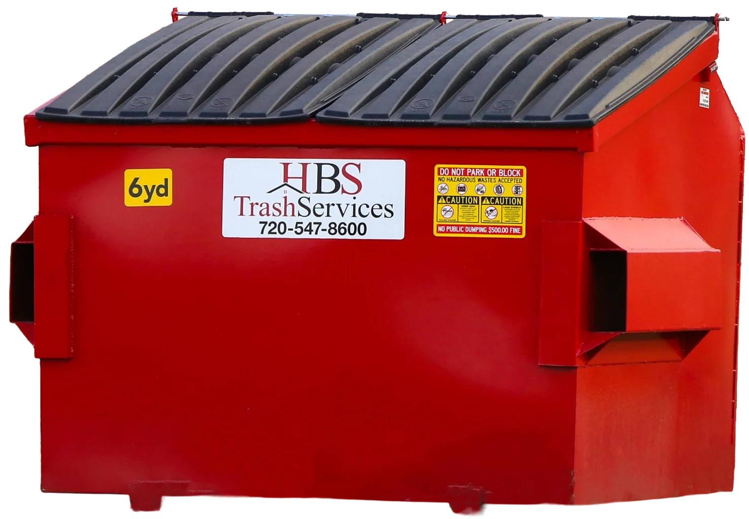 red Commercial Dumpster