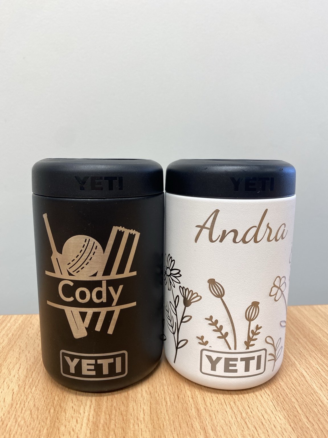 Cody and Andra personalised tumblers