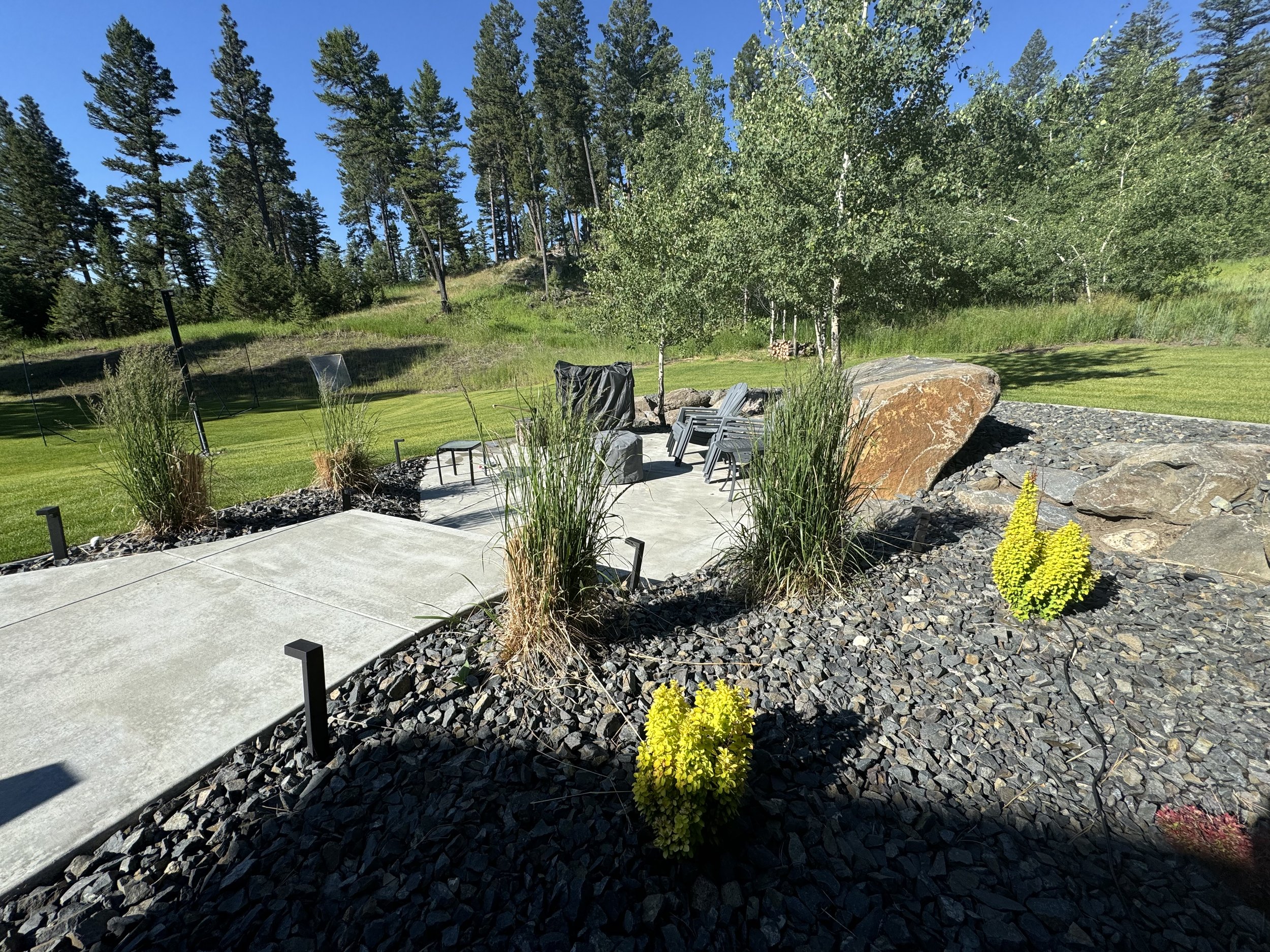 Concrete walkway