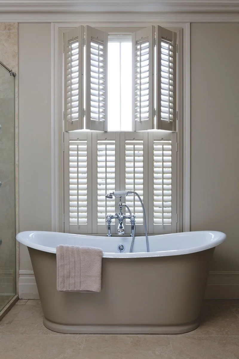 Nevada silk white shutters
