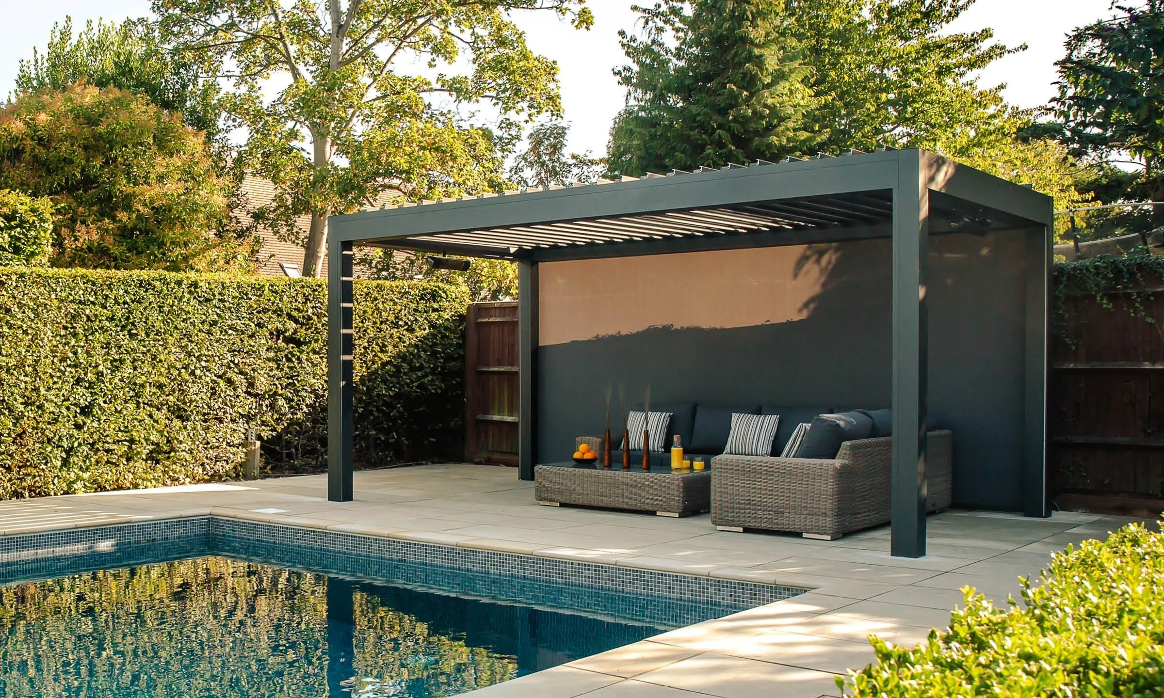 Motorised outdoor awning shading Lancashire