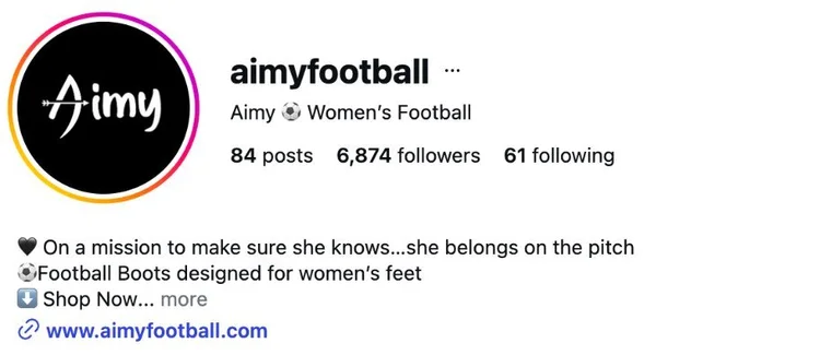 Aimy’s account today
